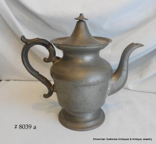 H.B. WARD,  Pewter Tea Pot, WALLINGFORD, CONNECTICUT