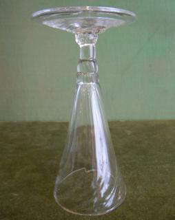 English Flint Glass, height 5-3/8", (early "lead crystal")