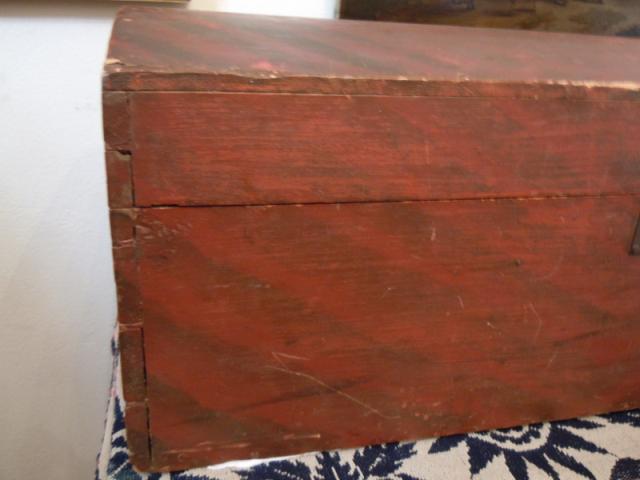 Big Hand Cut Dovetails visible on left, with shninkage incicative of age