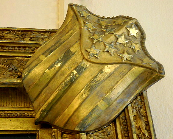 Stars & Stripes shield (frame detail, upper right)