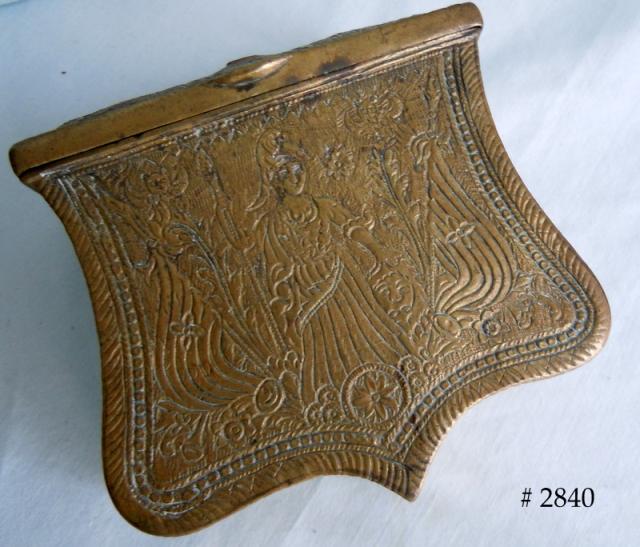 MINERVA-ATHENA -- 18th Century Brass Gun Cartridge box