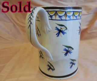 PEARLWARE large mug, circa 1780 - 1800