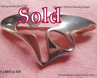 Henning Koppel 1956 design, Georg Jensen Brooch #325