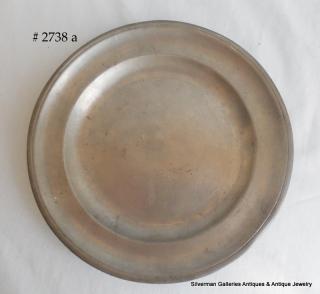 “BOARDMAN & HART /  N-YORK”  American Pewter Plate