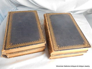 POMPEIANA, William Gell, the rare complete original 4 volumes together in matching 19th century gilt leather