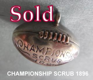 “CHAMPIONSHIP SCRUB 1896” (Princeton) Silver Football