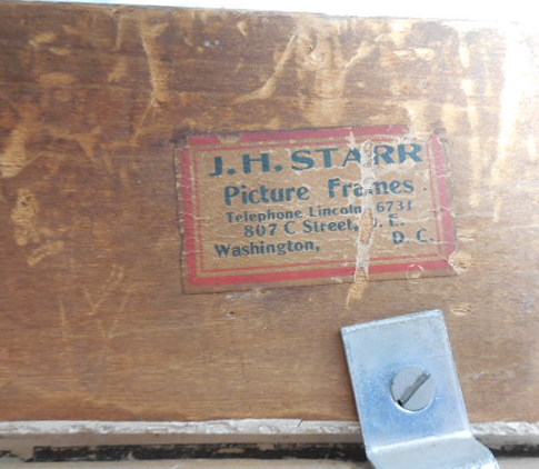 J H STARR...807 C Street...Washington, DC...telephone Lincoln 6731"