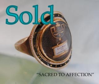 “SACRED TO AFFECTION”  (1795) RING