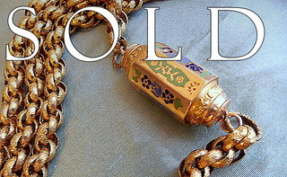 FINE & RARE French FIRST EMPIRE (Napoleon Bonaparte, emperor from 1804 to 1815)  Muff Chain