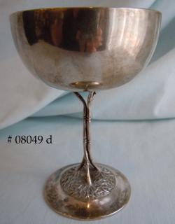 Silver Coupe Champagne, signed by China Trade maker