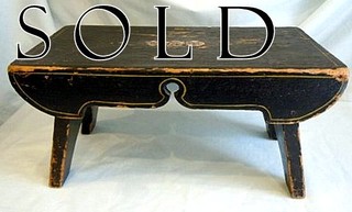 Foot Stool, "American Fancy" Painted Pine