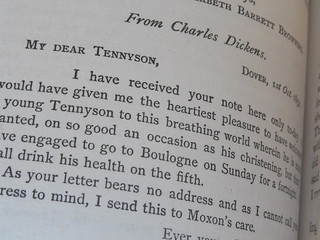 Letter from Charles Dickens