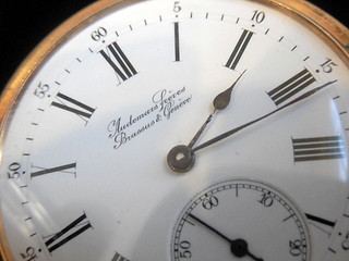 Dial lettered :   "Audemars Freres" ,                    "Brrassus & Geneve "