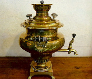 Antique Russian Samovar, Batishev (signed), Tula