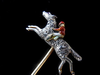 HORSE & JOCKEY Stickpin