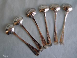 GEORGE III STERLING MASTER SALT SPOONS