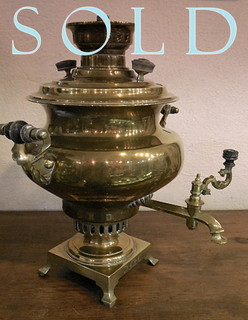 Antique Brass Russian Samovar