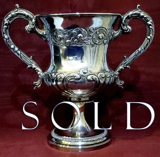 LOVING CUP, 1822, London Sterling, maker Crispin Fuller