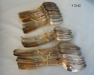 Table spoons (9"), Dessert spoons (7"), and tea spoons