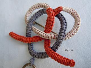 Detail, macrame on knot