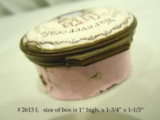 Box, 1-3/4" x 1-1/3" x height 1"