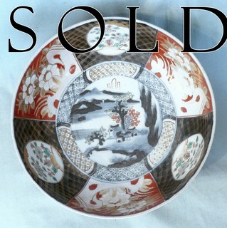 9-1/2" JAPANESE IMARI BOWL, Arita, circa 1865-1880's