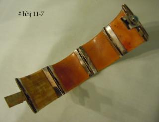 Bracelet measures a generous 8" latched