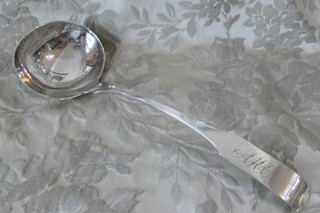 ALEXANDRIA, VIRGINIA fine large coin silver LADLE