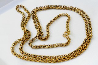 VICTORIAN LONG CHAIN NECKLACE OF BYZANTINE-RENAISSANCE LINKS