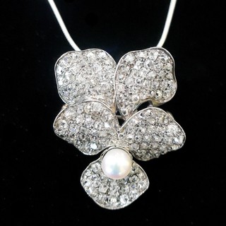 PANSY -- "Pensee" ("Thoughts"), 140 wonderful early diamonds, 3 carats