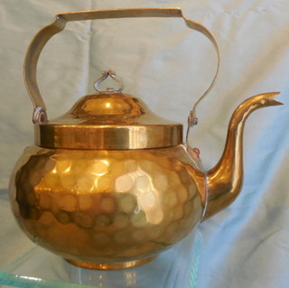 HAND-HAMMERED BRASS TEA POT, New York Russian Jewish