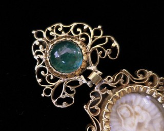 18K gold and emerald VIRGIN & CHILD "ORA PRO NOBIS" ("Pray for Us") Reliquary Pendant