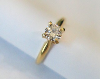 MODERN ROUND BRILLIANT .55 CARAT Diamond Solitaire
