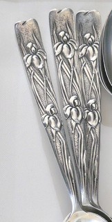 TIFFANY & COMPANY 1872. Vine Pattern, set of six IRIS demitasse spoons