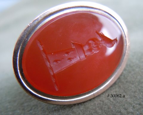 Carved in vivid orange Carnelian