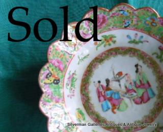 'Rose Mandarins' Chinese Export Porcelain "PUDDING" or SALAD BOWL