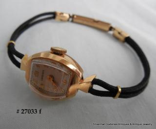 LONGINES 14k sleek Art Deco wristwatch