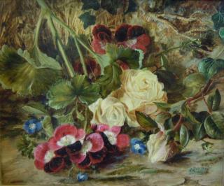 Pair of Floral Still Life Paintings