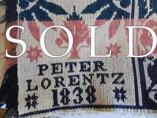 PETER LORENTZ 1838, Germantown Ohio's"Weaver Extraordinaire"