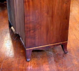 Side view, legs and inlay