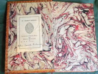 Marbled Endpapers, with bookplate