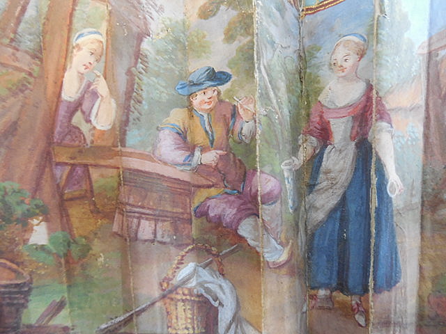 Detail of Couples in a Rustic Landscape, recto