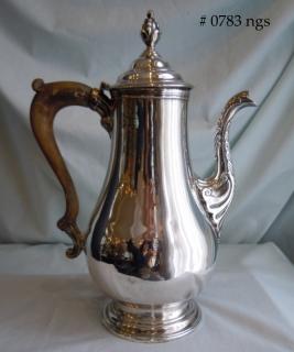 George II period Fused “Old Sheffield” Plate 12” Pear-shape coffee pot