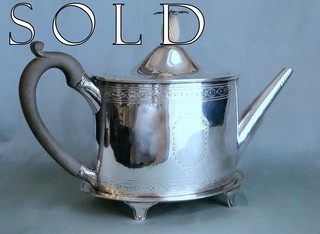 HESTER BATEMAN (1708-1794) Sterling Silver Teapot, 1790