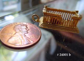 The PARTHENON in miniature, 18k gold