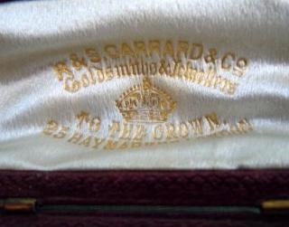 "R & S GARRARD & CO / Goldsmiths & Jewelers / to the Crown"